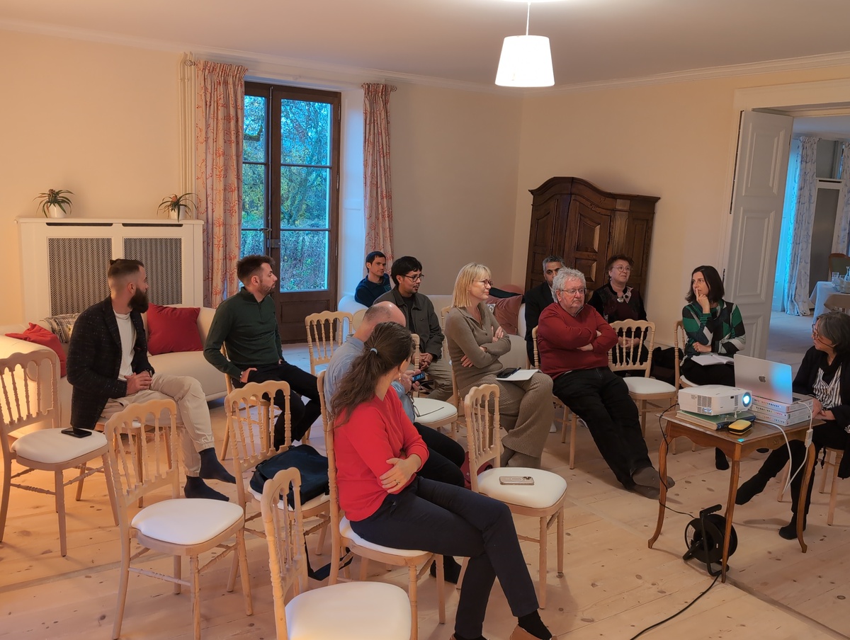 Audience of informal gathering about Ecosystem Restoration